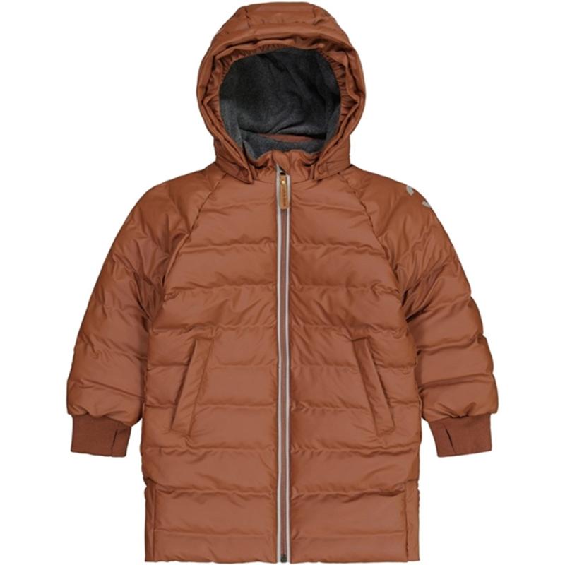 Mikk Line Puff Lang Jakke Mink - Funktionelt Design