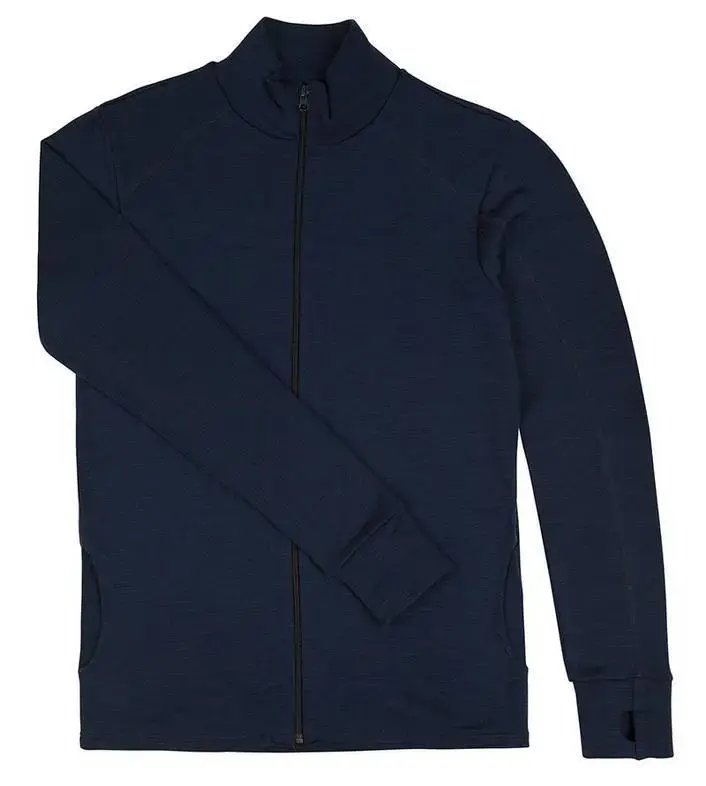 Navyblå Uldbluse med Lynlås fra Johansen – Fantastisk Tilbud!