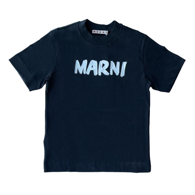 Sort T-shirt til baby fra Marni - 100% bomuld