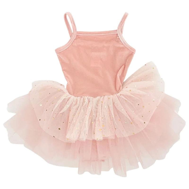 Stjerner & Måne Tyll Tutu Kjole i Ballet Pink til Børn