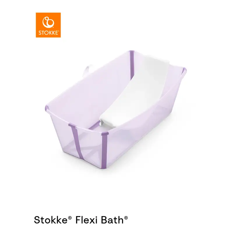 Stokke Flexi Badekar X-Large Bundle – Lavendel Tilbud!