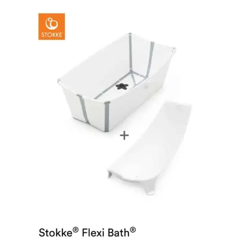 Sammenklappeligt Flexi Badekar Hvid/Grå fra Stokke