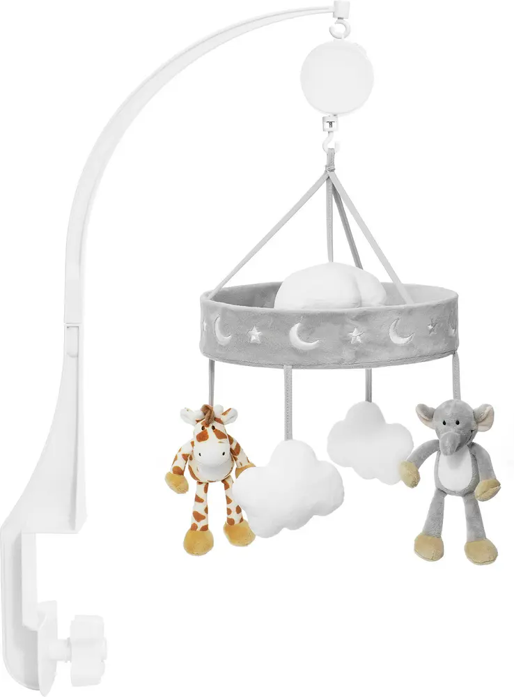Musikuro, Elefant & Giraf 55 Cm fra Teddykompaniet