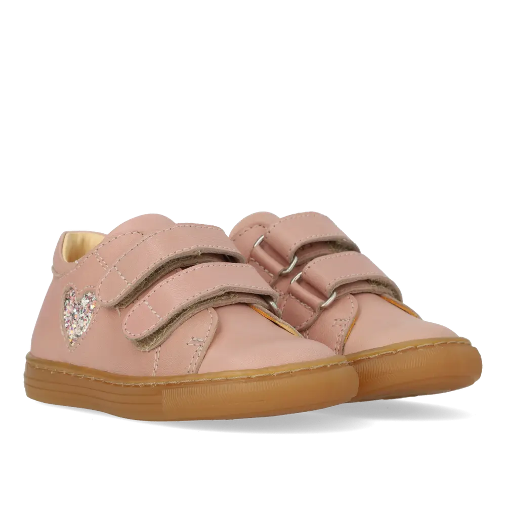 Begynder Sneaker Med Glitterhjerte   Rosebud Rosebud Glitter   20 fra Angulus