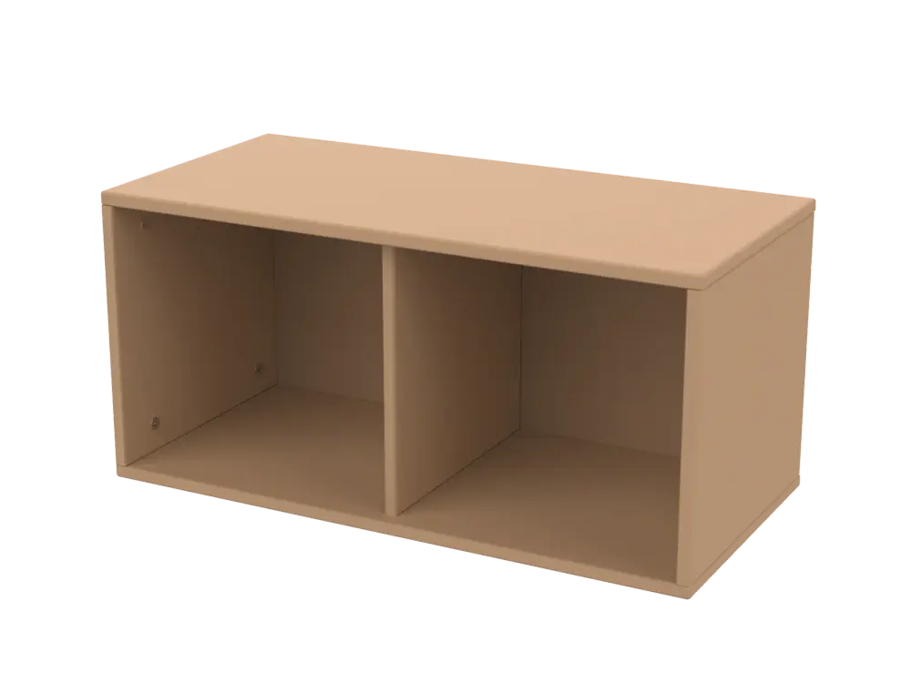 Bogkasse, Roomie 72x34,5x34,5, Latte fra Flexa