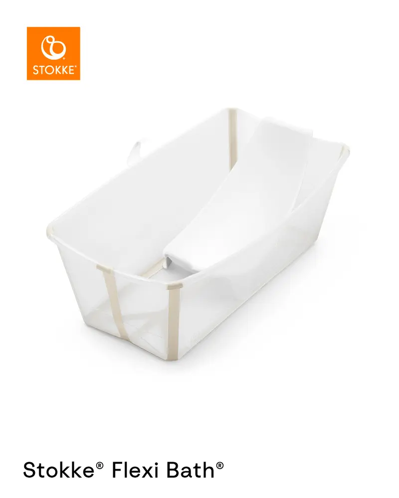Flexi Bath Og Newborn Support   Sandy Beige fra Stokkeâ®