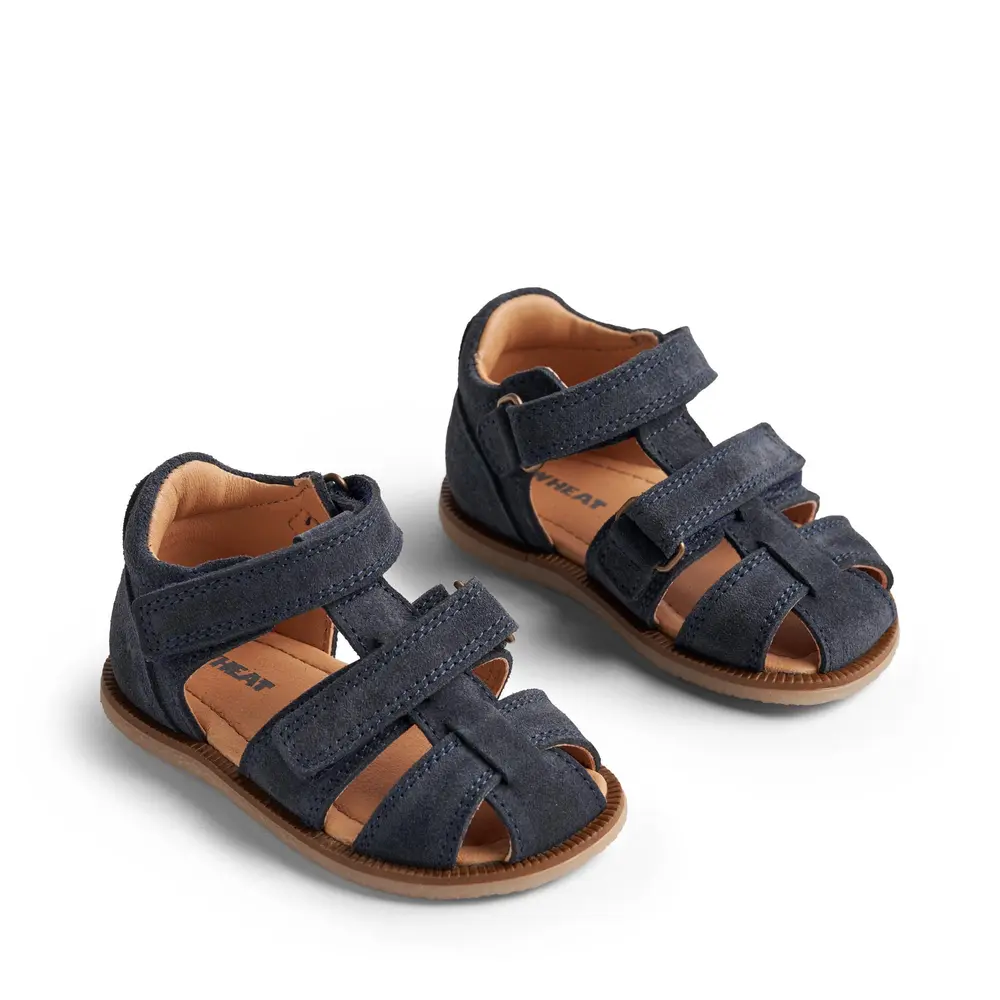 Baya Lukket Sandal   Navy   26 fra Wheat