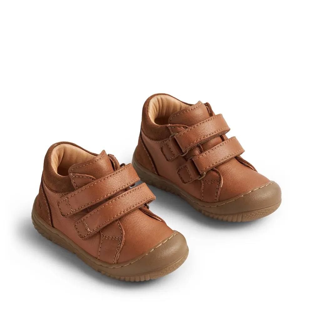 Ivalo Dobbelt Velcro Prewalker   Cognac   25 fra Wheat