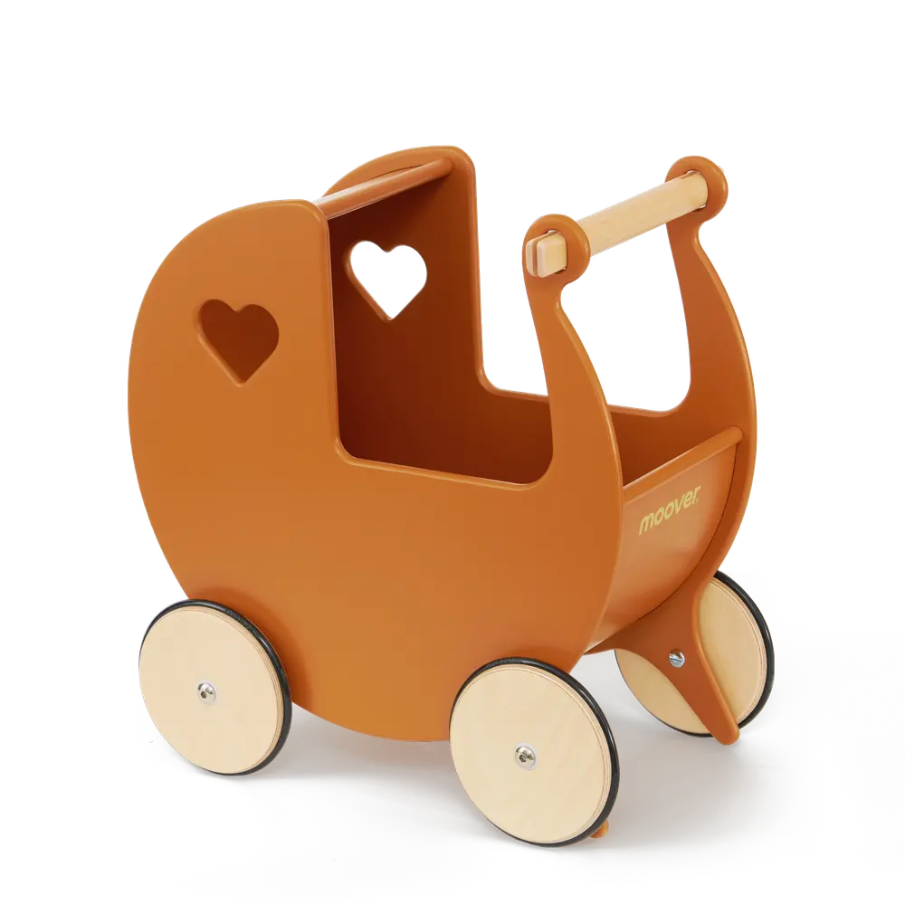Luksus Dukkevogn Brun fra Moover Toys