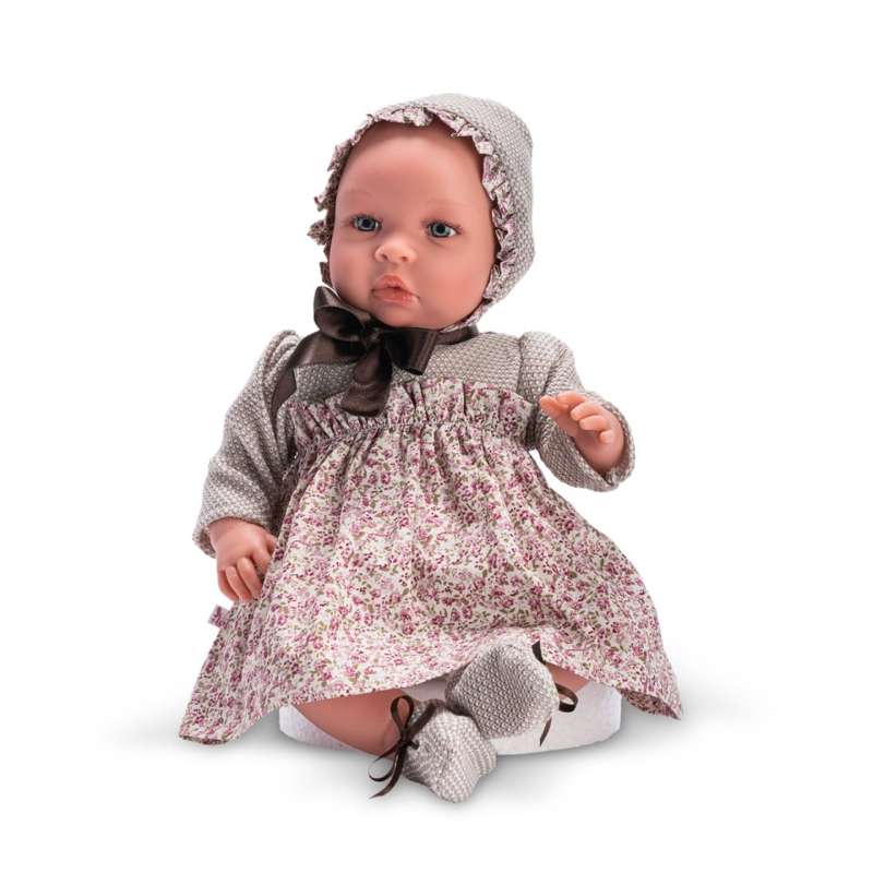 Leonora Dukke   46 Cm.   Todelt Libertykjole Og Kyse fra Asi