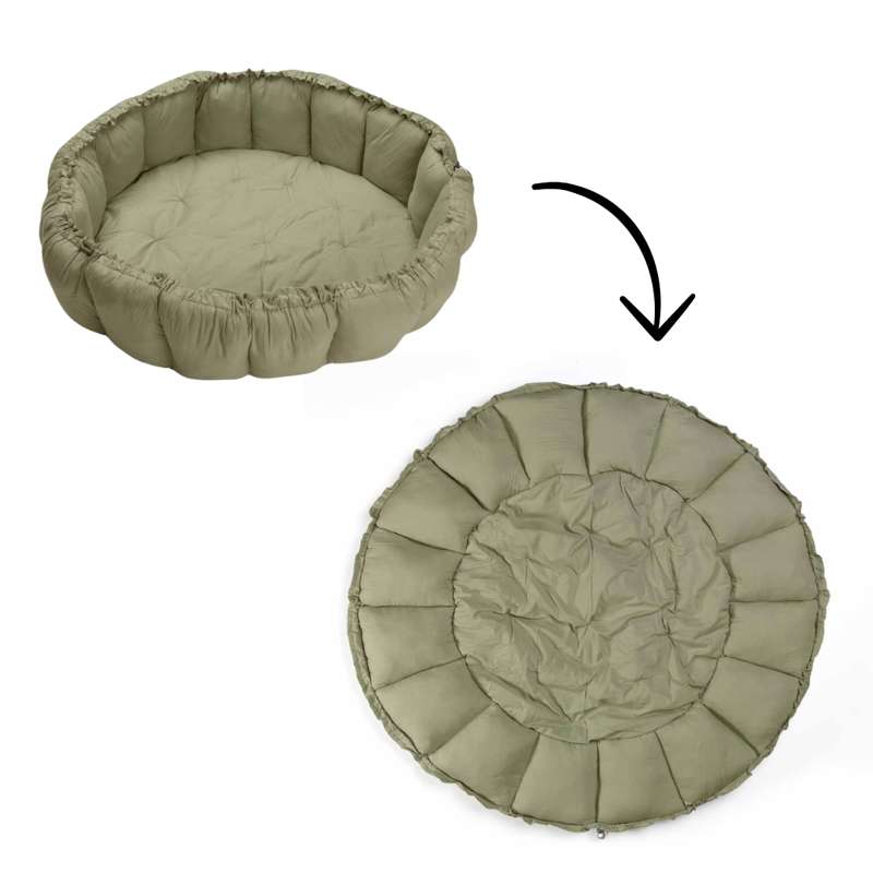 Babynest Legetæppe   Bloom   Meadow Green fra Play & Go