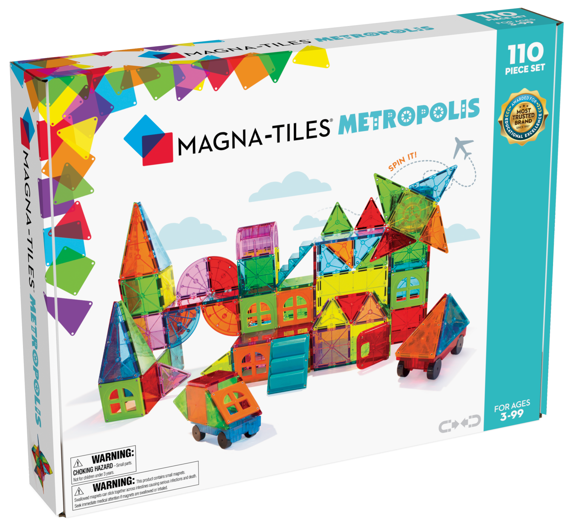 Magna Tiles Metropolis Byggesæt   110 Dele fra Magna-tiles