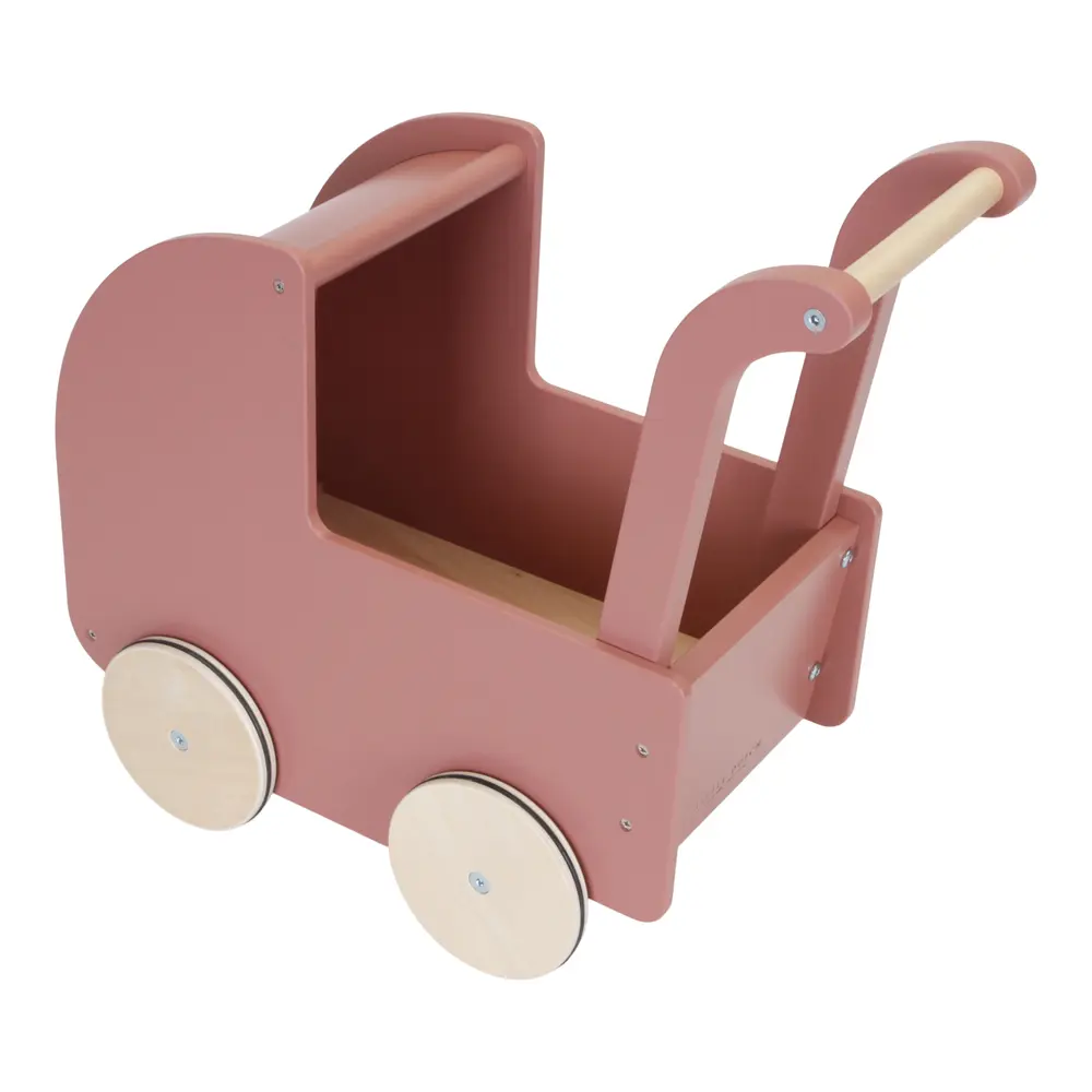 Dukkevogn M. Tekstil fra Little Dutch