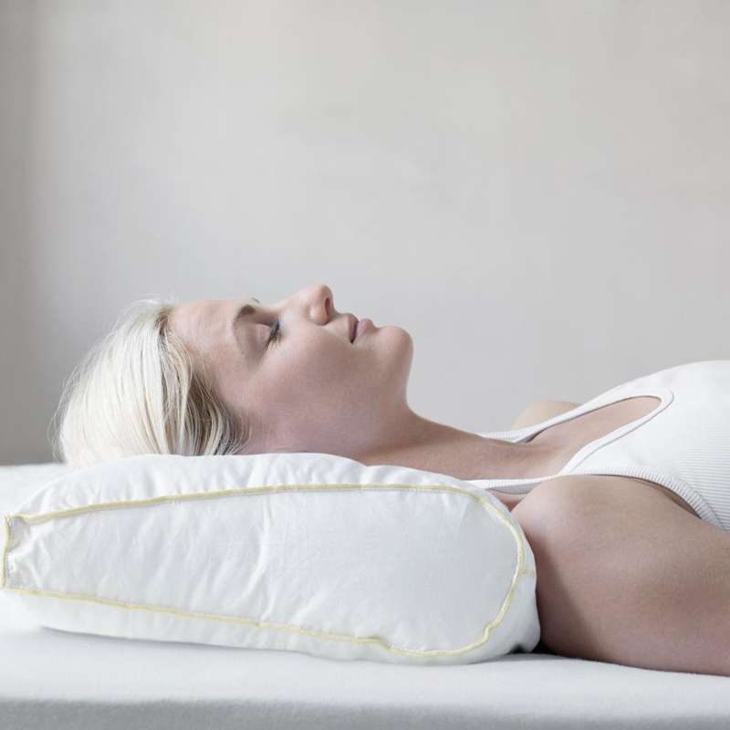 Chiropractic Pillow Med Betræk 34x60 Cm   Ergonomisk Og Kiropraktisk Pude fra Fossflakes