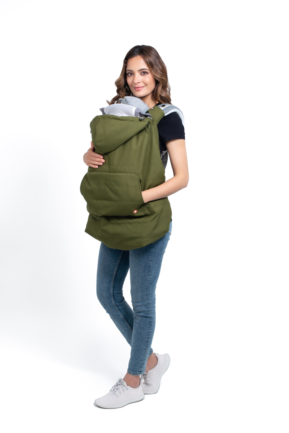 Bærecover   Vinter   Forest Green Beige fra Wombat & Co