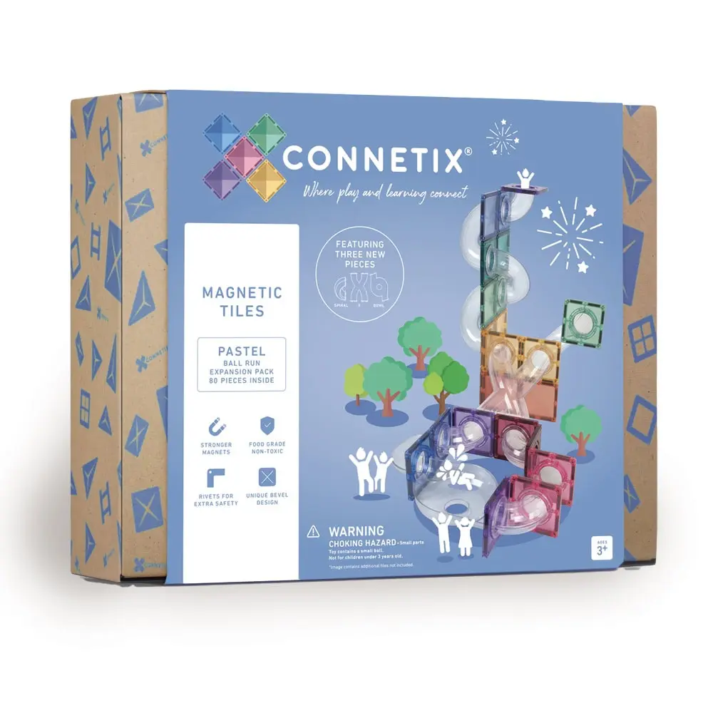 Ball Run Expansion Pak Udvidelsessæt 80 Del Pastel fra Connetix