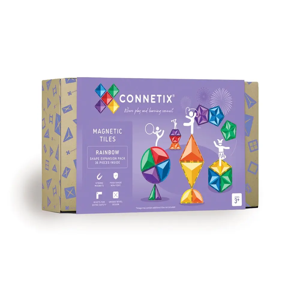 Expansion Pack   Magnetsæt 36 Dele    Rainbow fra Connetix