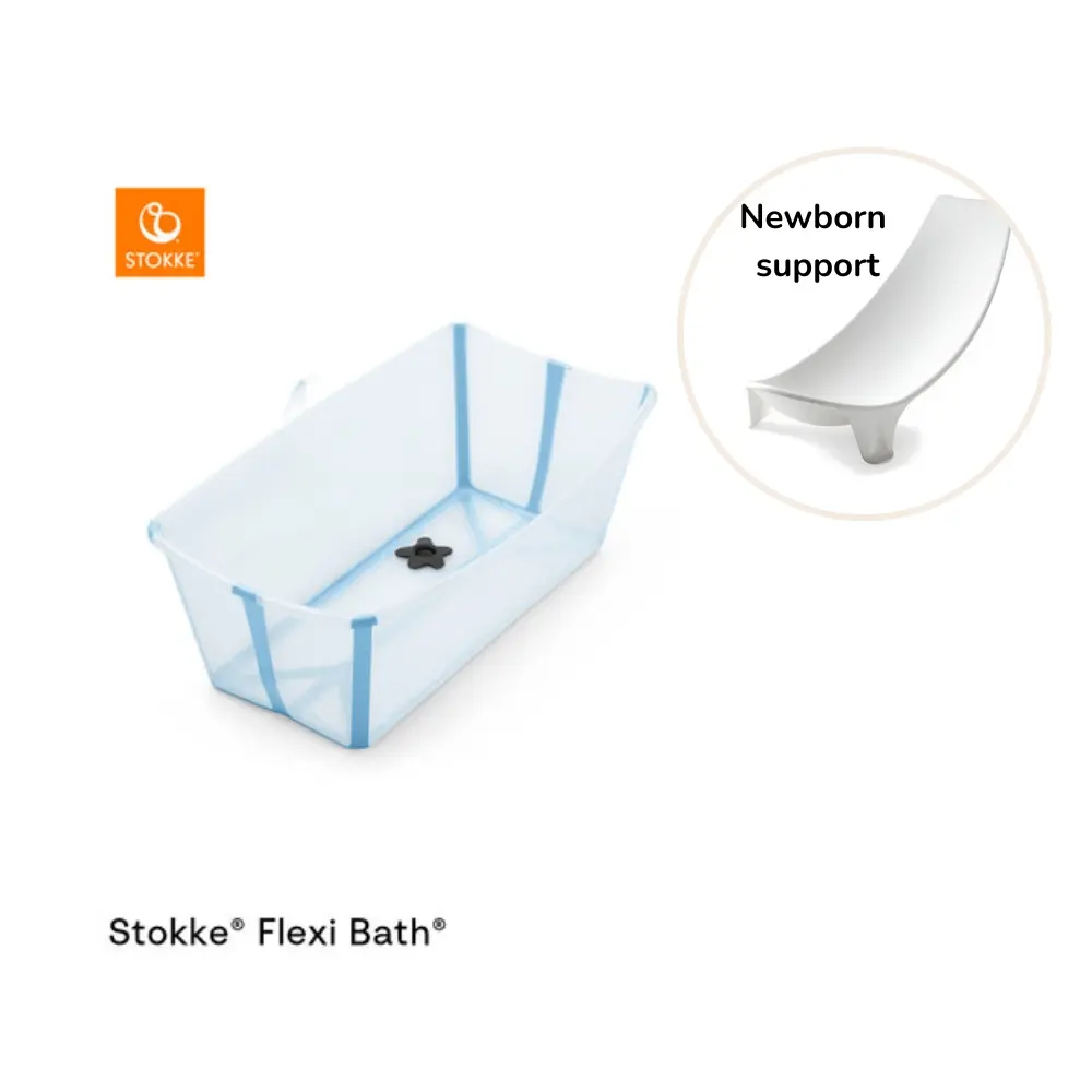 Stokke Flexibath Inkl. Newborn Support   Ocean Blue fra Stokkeâ®