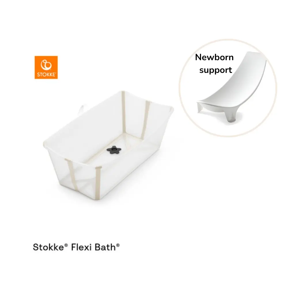 Stokke Flexibath Inkl. Newborn Support   Sandy Beige fra Stokkeâ®