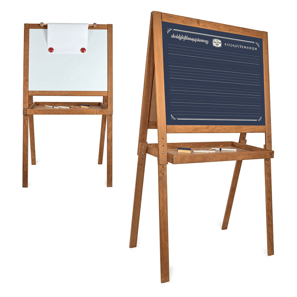 Kridttavle Og Whiteboard Tavle På Stativ     fra Vilac