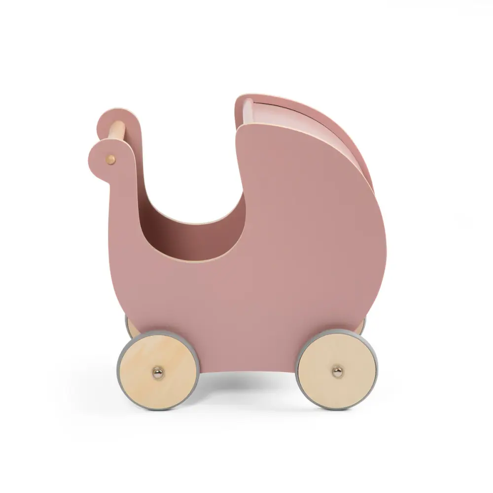 Dukkevogn I Træ   Blossom Pink fra Sebra