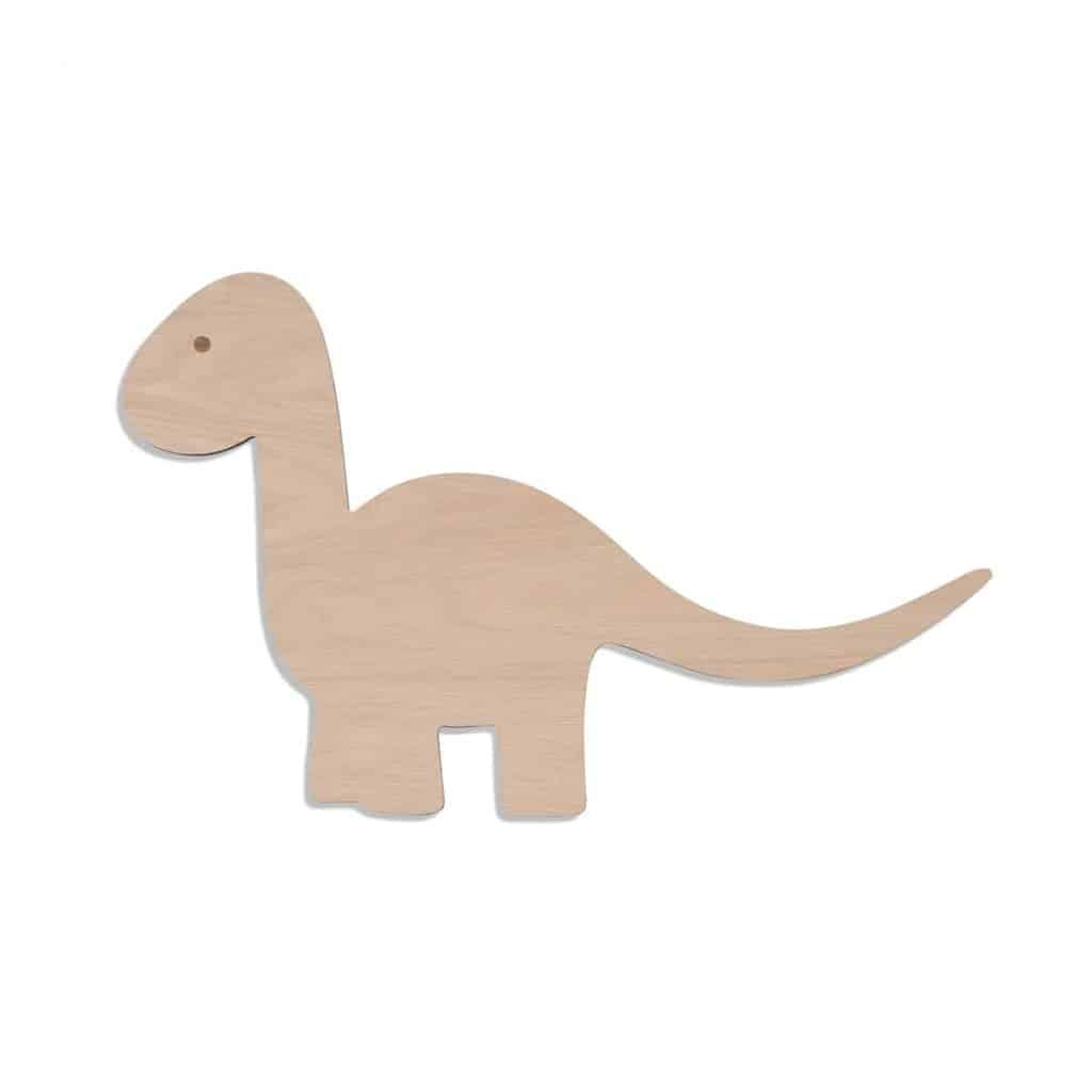 Dino Væglampe i Egetræ – Hyggelig Belysning til Børneværelset